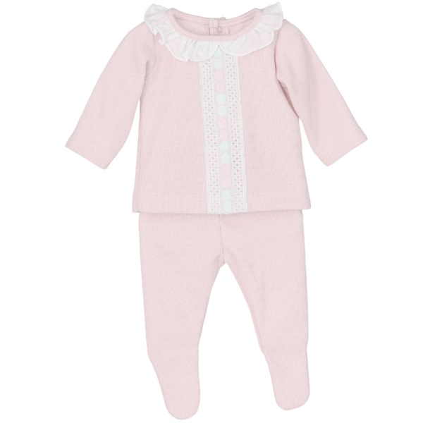 Conjunto de polainas bebe niña.