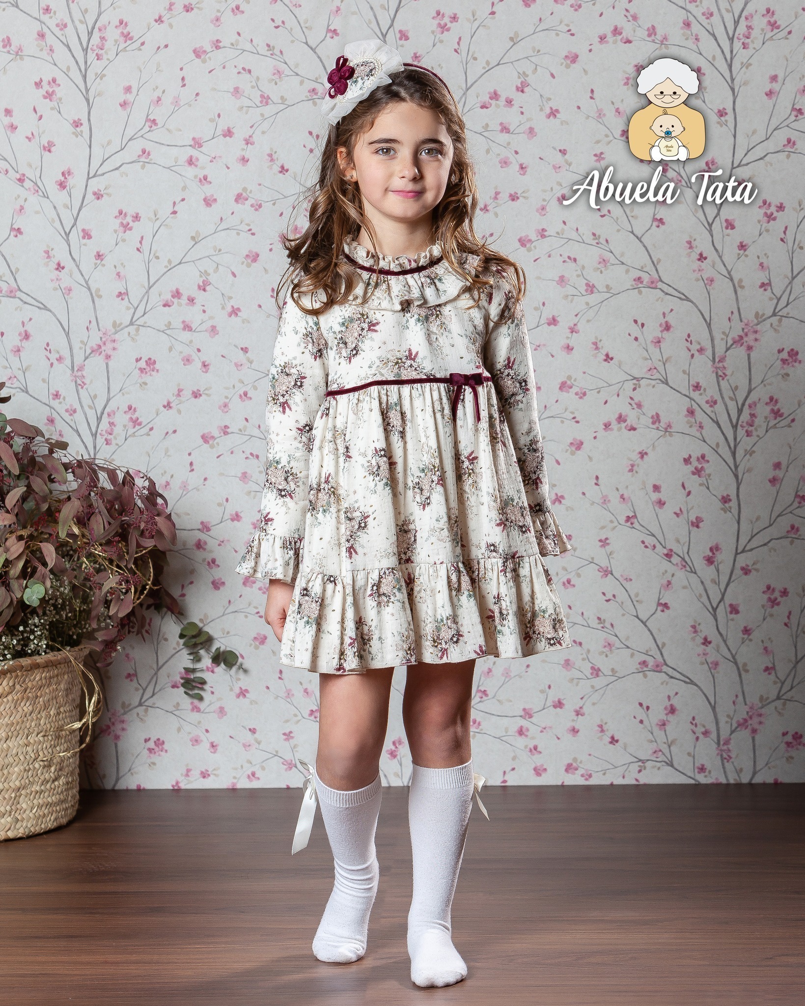 Abuela Tata, Vestido Evase Colección Invierno Flores | Boutique de Sofía