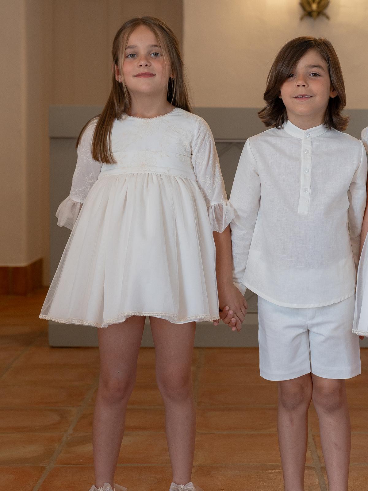 Eva Martinez, Vestido de Ceremonia y Arras niña Colección Micaela - Imagen 3